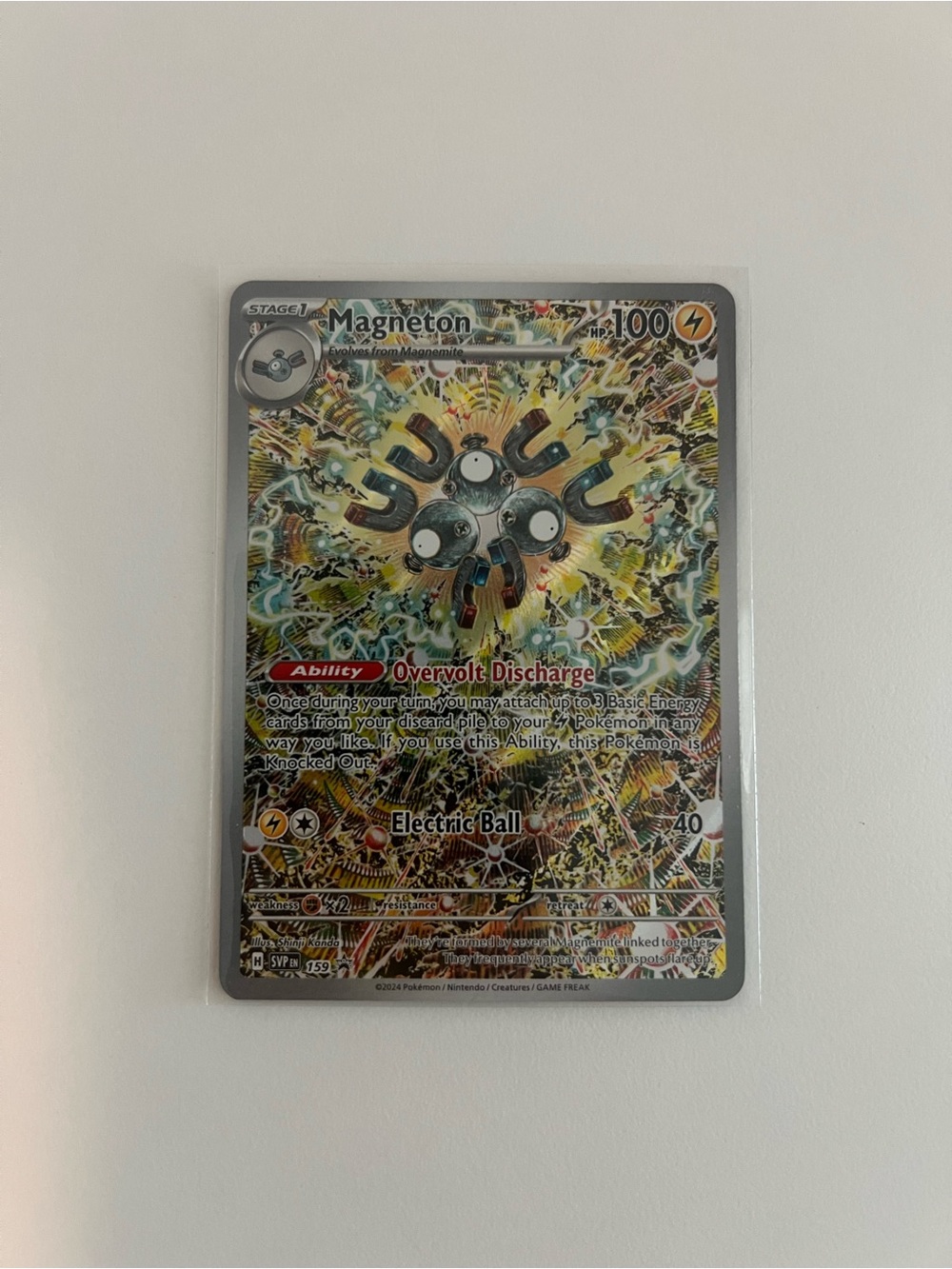 Pokemon Magneton Holo Promo Trading Card